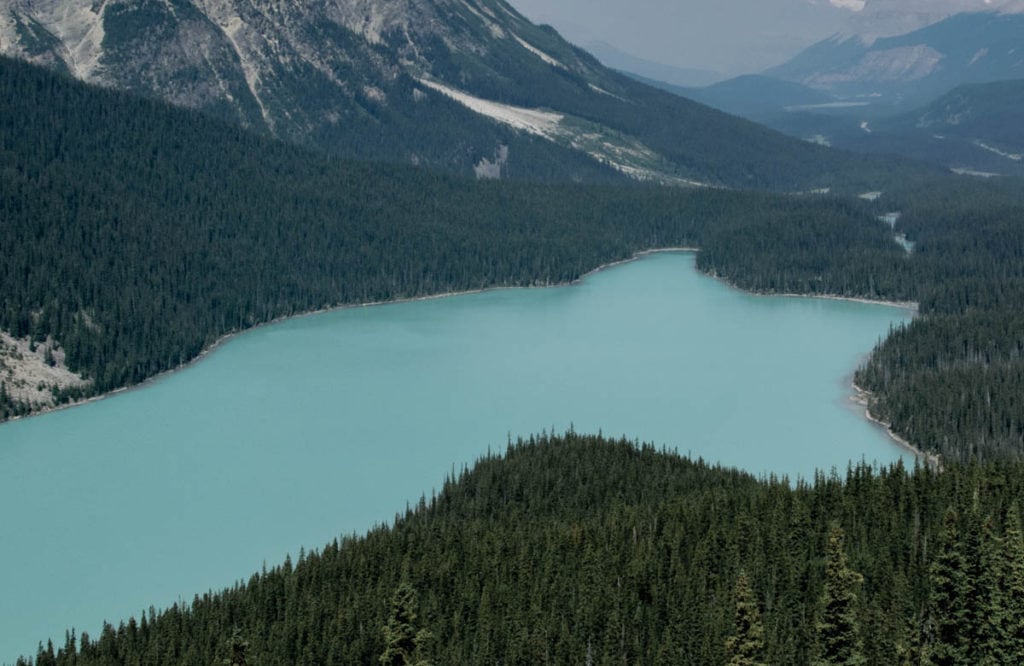 peyto lake 4 day banff itinerary