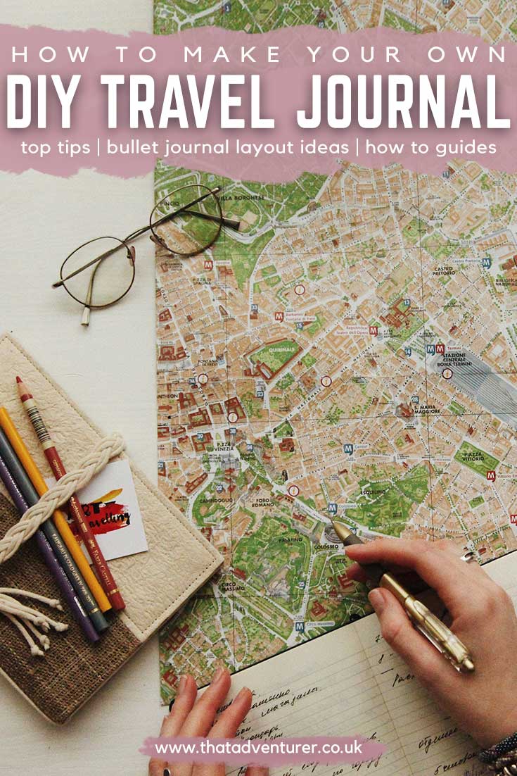 how to make diy travel journal pin