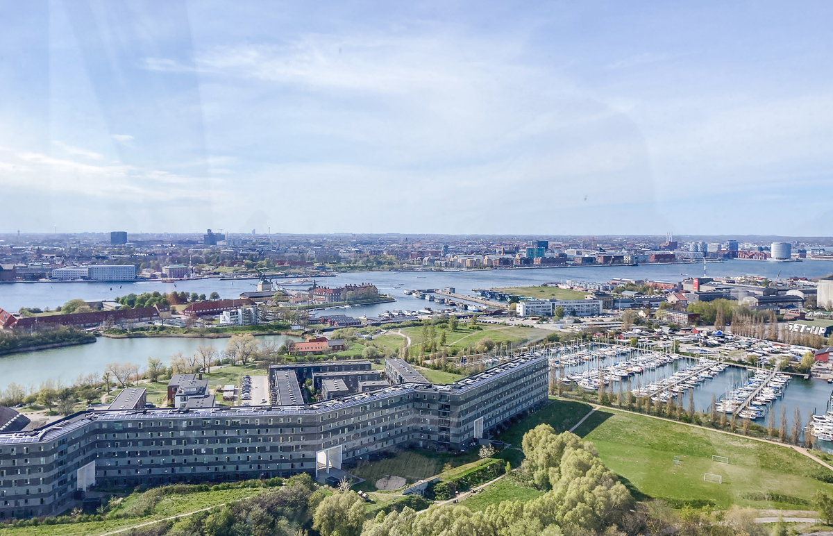 view from top of copenhill denmark