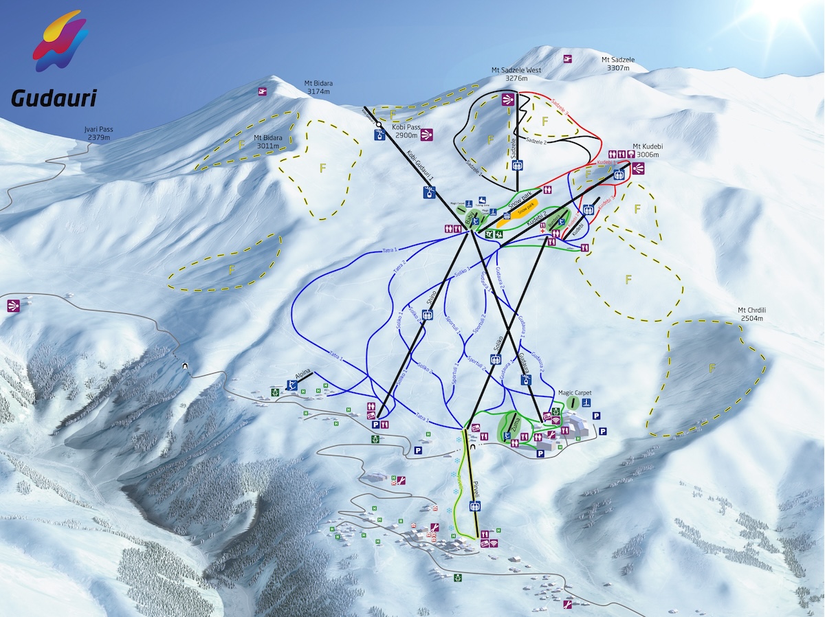 gudauri ski map